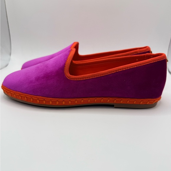 BIRDIES “The Heron” Women’s Hot Pink Velvet Espadrille Loafer Flats Size 6.5 - Picture 14 of 14